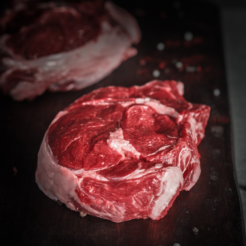 Polish ribeye steak from young cattle