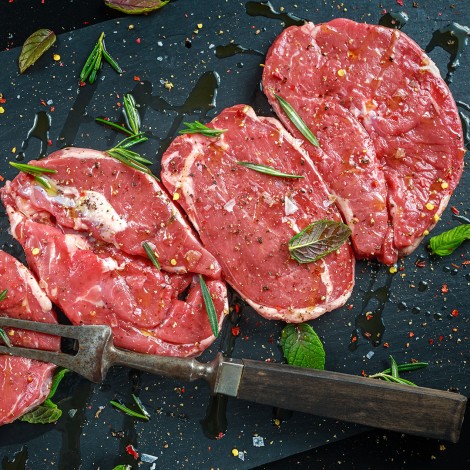 New Zealand lamb leg steaks