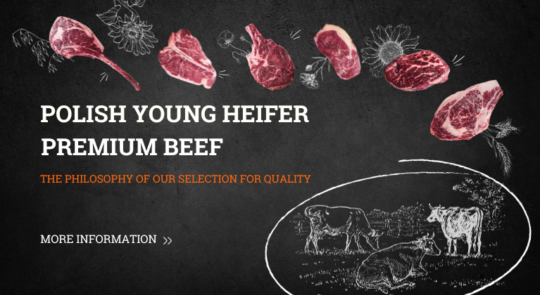 Young heifer premium beef